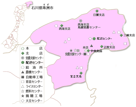 管内の施設マップ