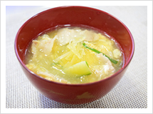イメージ:金糸瓜と能登豚スープ