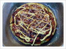 イメージ:さつまいもと能登白ねぎのお好み焼き